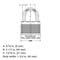 Master Lock Magnum 1-9/16 in. H X 11/16 in. W X 1-3/4 in. L Steel Dual Ball Bearing Locking Weather-, PK2 M1XTLJCCSEN - alternate 4